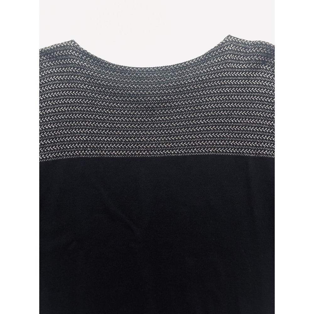 Lauren Ralph Lauren Black Chevron Colorblock Knit Top 1X Professional Classy - Picture 11 of 16